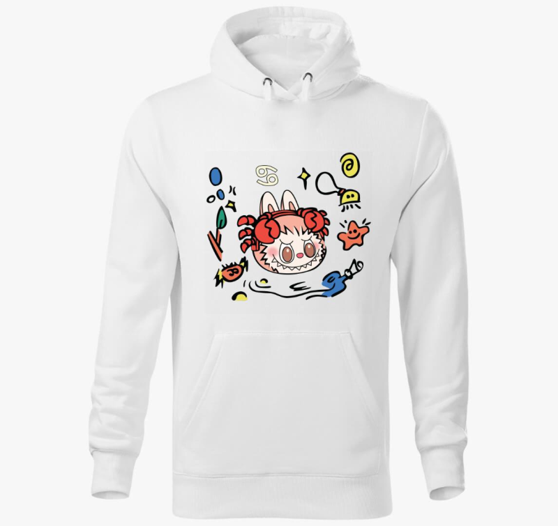 Rák horoszkóp labubu kapucnis pulóver