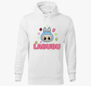 Kék fejű labubu kapucnis pulóver 
