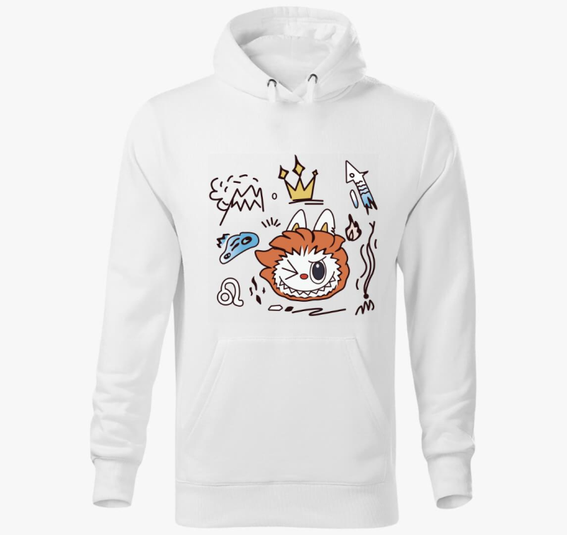 Oroszlán horoszkóp labubu kapucnis pulóver