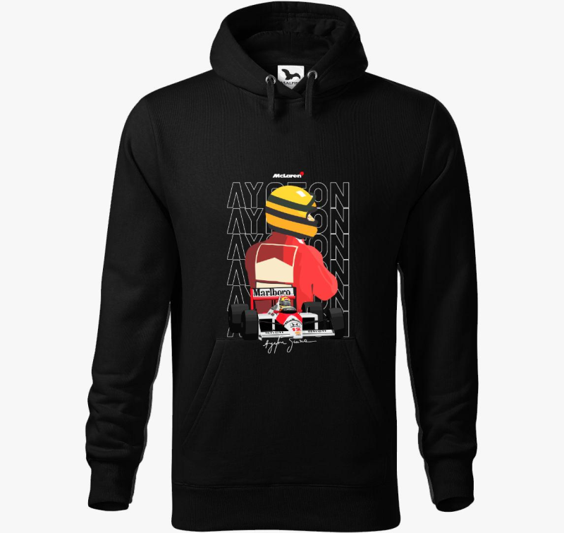 Ayrton Senna Rajzolt kapucnis pulóver