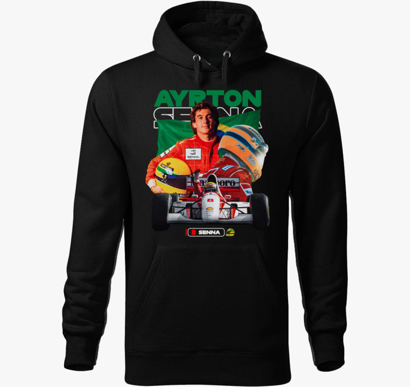 Ayrton Senna F1 kapucnis pulóver