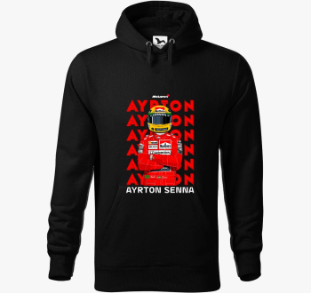 Ayrton Senna Feliratos kapucnis pulóver