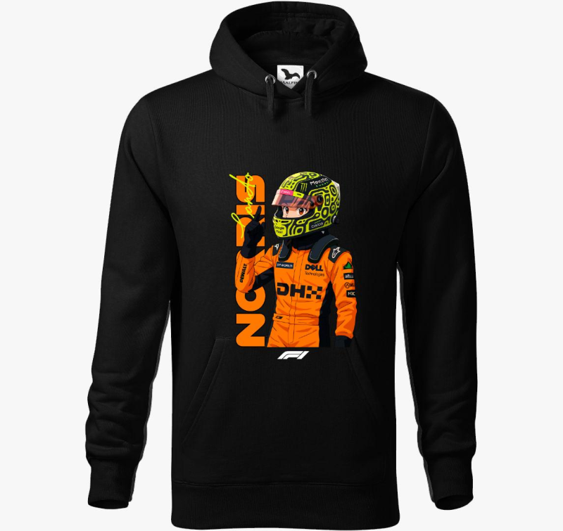 Lando Norris Rajzfigura kapucnis pulóver