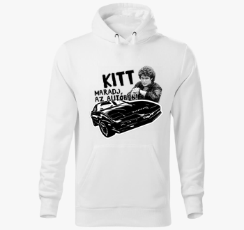 Kitt, maradj az autóban! kapucnis pulóver