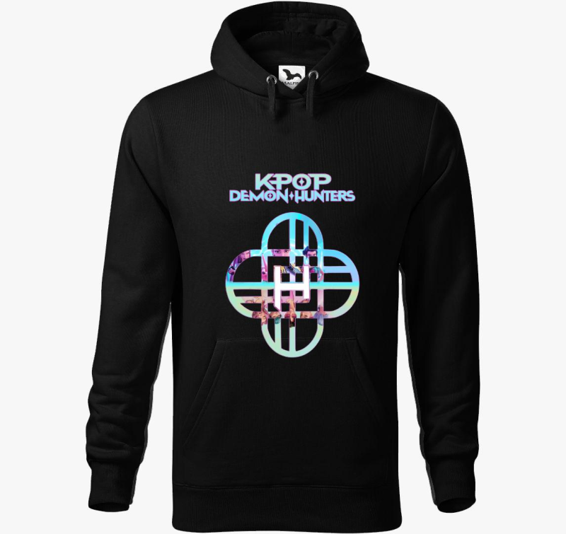 Kpop Demon Hunters logó kapucnis pulóver
