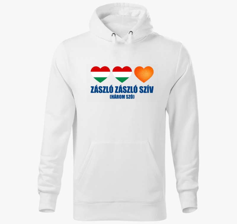 Zászló Zászló Szív kapucnis pulóver