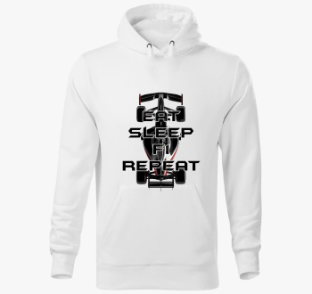 Eat Sleep F1 Repeat kapucnis pulóver