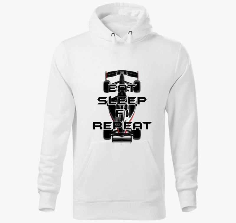 Eat Sleep F1 Repeat kapucnis pulóver