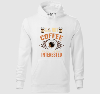Kávézás kapucnis pulóver