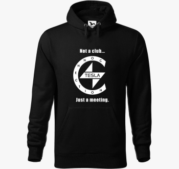 TeslaConnection Not a club... kapucnis pulóver