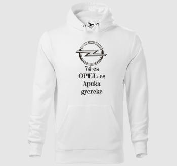 Opel-es apuka gyereke v2 kapucnis pulóver