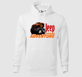 Jeep mintás kapucnis pulóver