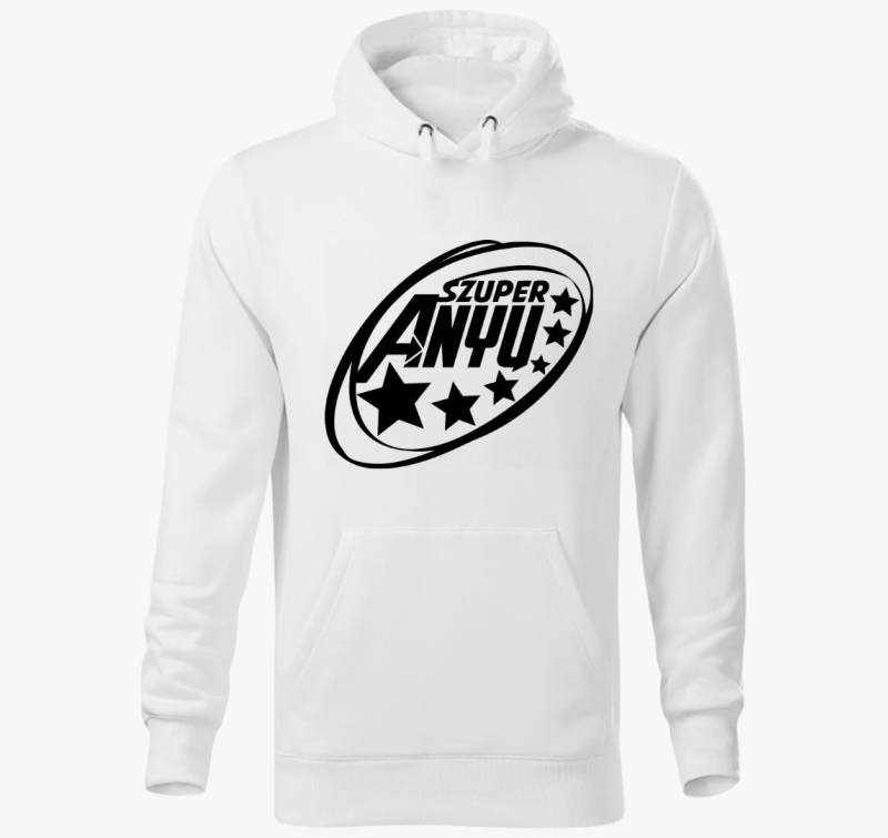 Szuper anya vagyok feliratos kapucnis pulóver