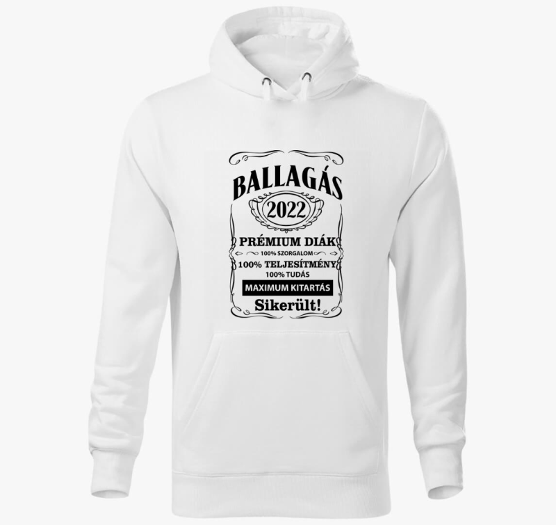 Ballagás 2022 prémium diák kapucnis pulóver