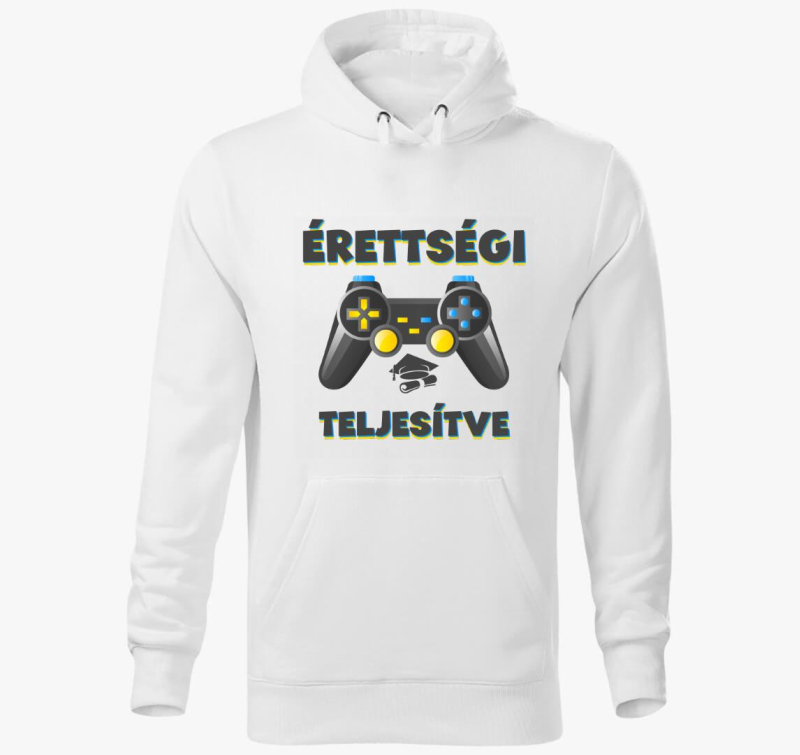 Érettségi teljesítve gamer kapucnis pulóver