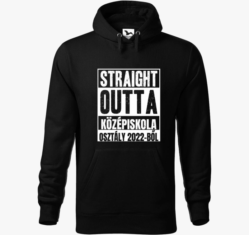 Straight outta középiskola kapucnis pulóver