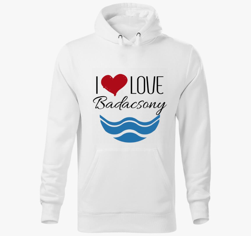 I love Badacsony kapucnis pulóver