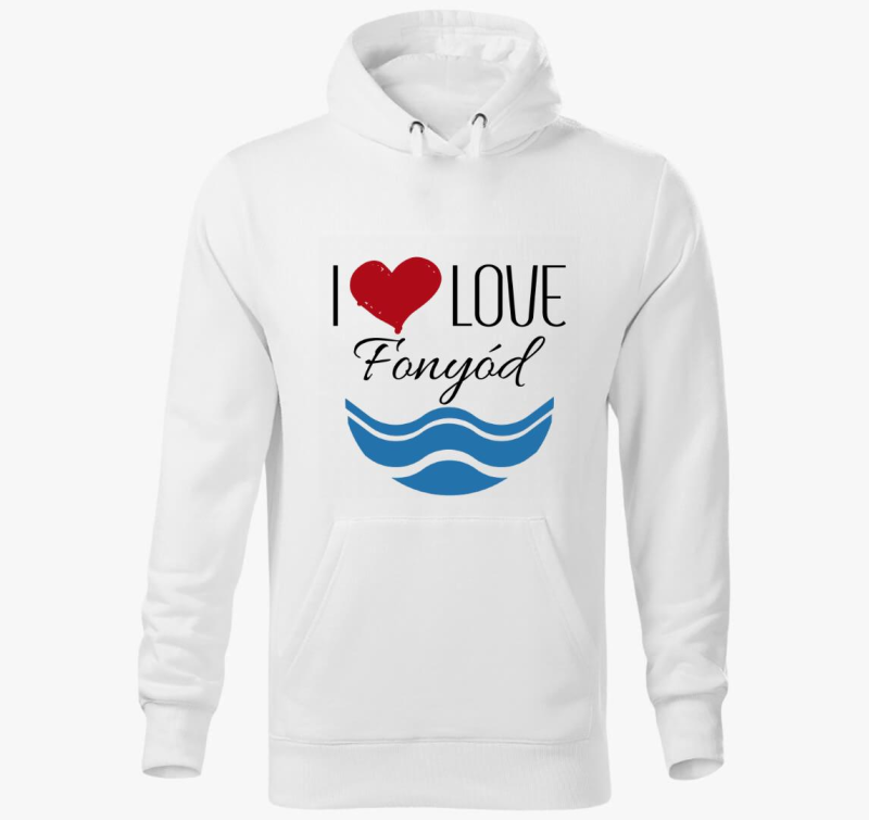 I love Fonyód kapucnis pulóver