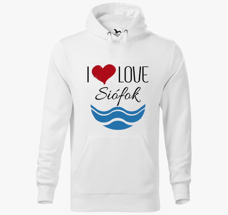 I love Siófok kapucnis pulóver