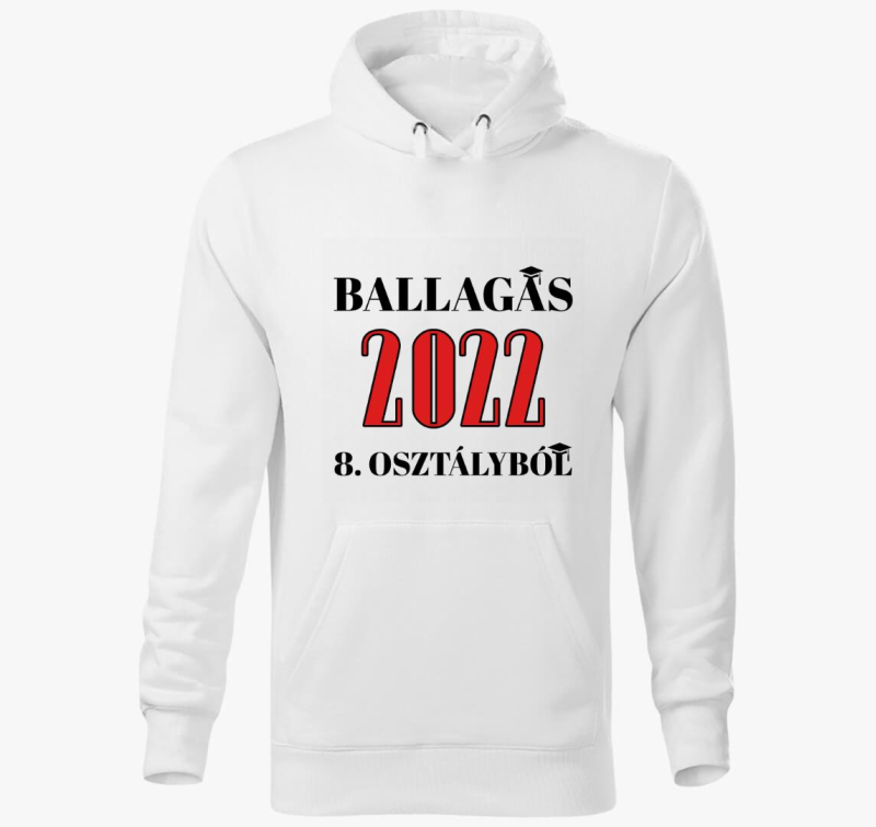 Ballagás 2022 8. osztályból kapucnis pulóver