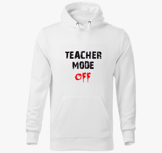 Tanármód ki kapucnis pulóver...