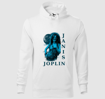 Janis Joplin kék portré kapucnis pulóver