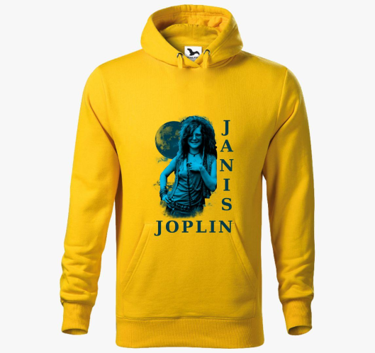 Janis Joplin kék portré kapucn...