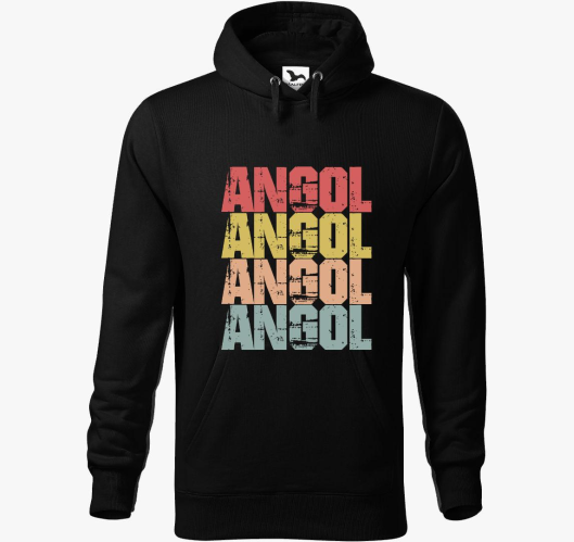 Angol feliratos kapucnis pulóv...