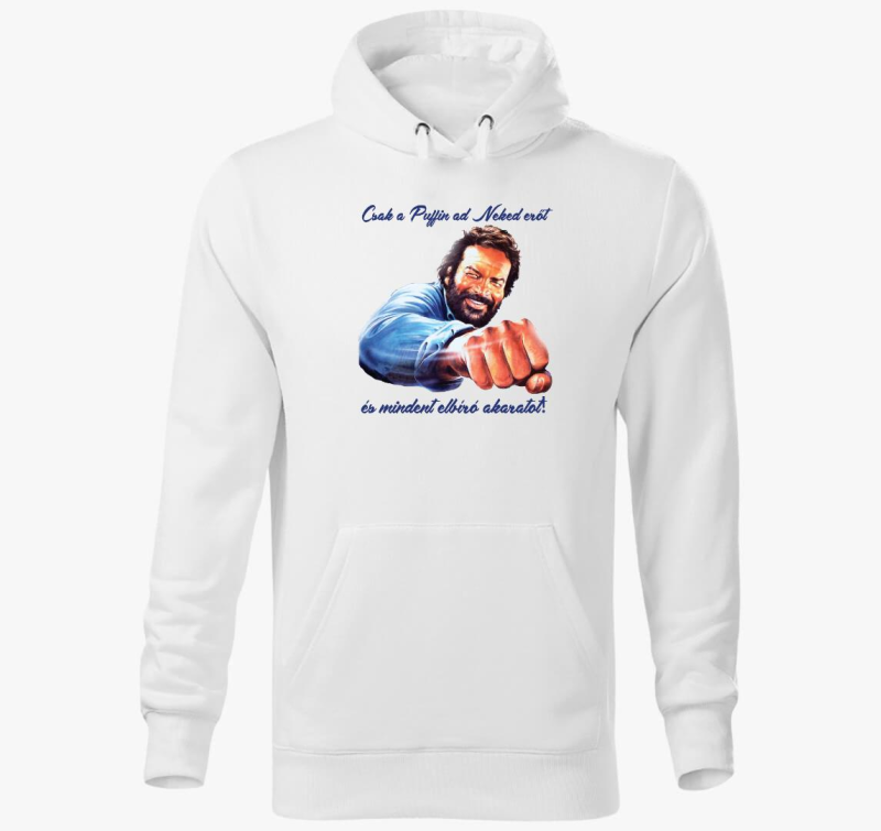 Bud Spencer puffin ököl kapucnis pulóver