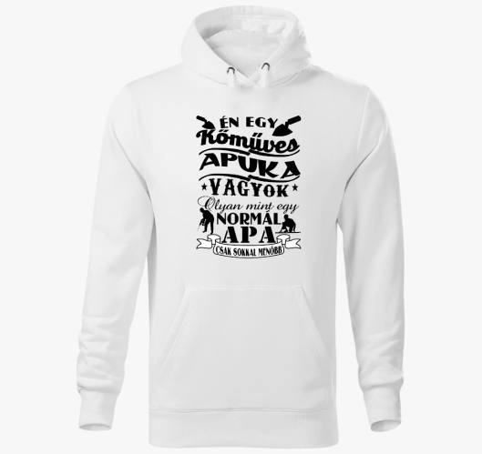 Kőműves apuka kapucnis pulóver...