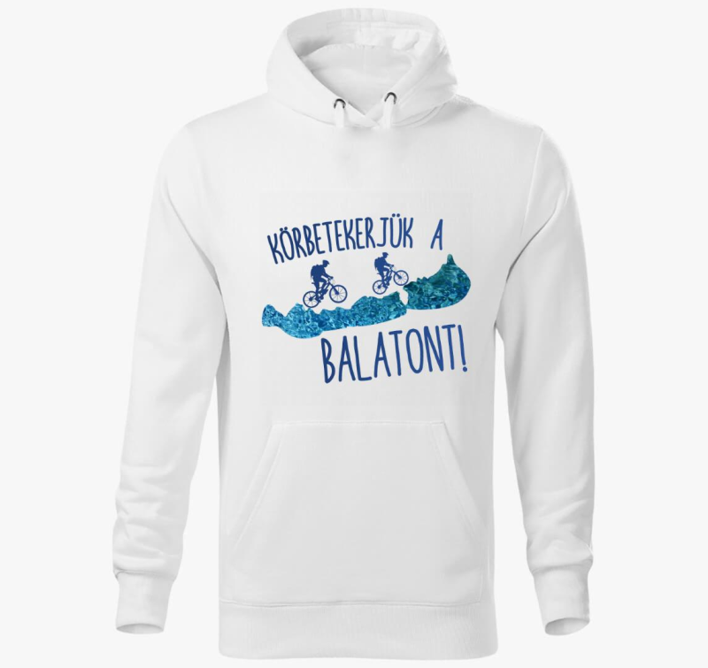 Körbetekerjük a Balatont kapucnis pulóver