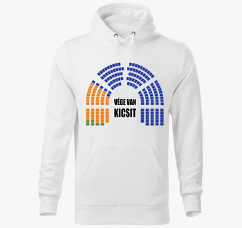 Vége van kicsit kapucnis pulóver