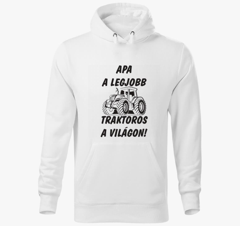 Apa a legjobb traktoros a világon kapucnis pulóver