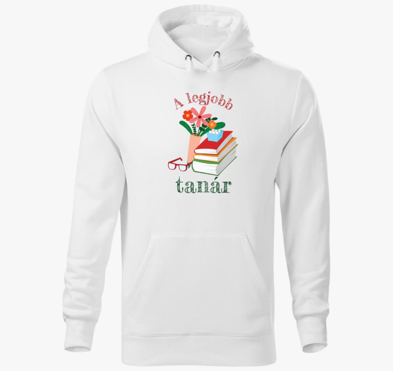 A legjobb tanár kapucnis pulóver