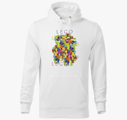 Legó kapucnis pulóver