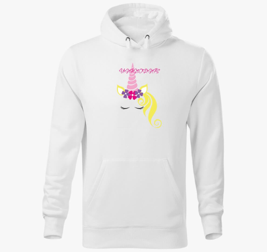 Unikornis kapucnis pulóver