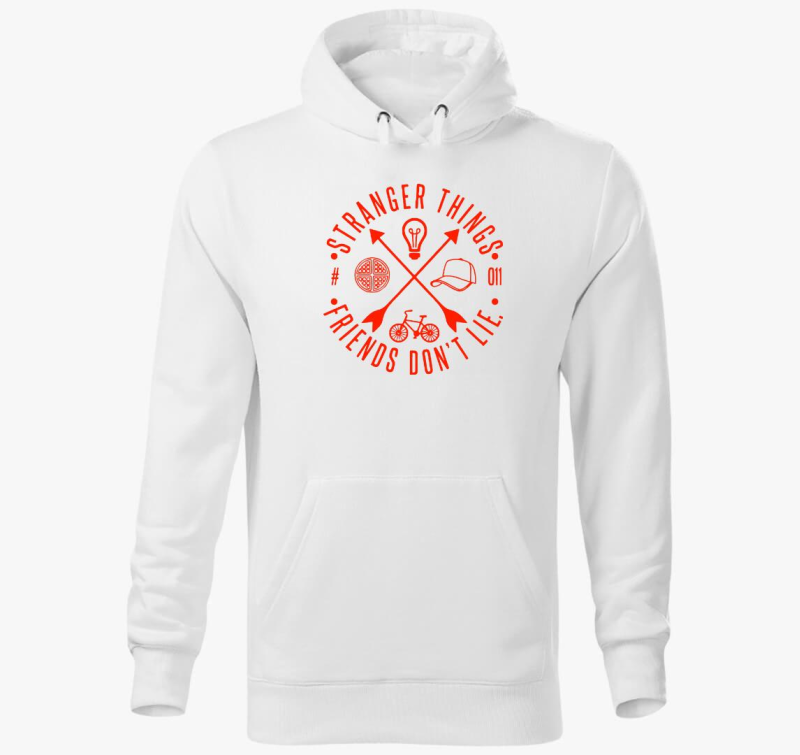 Stranger Things Friends don't lie art kapucnis pulóver