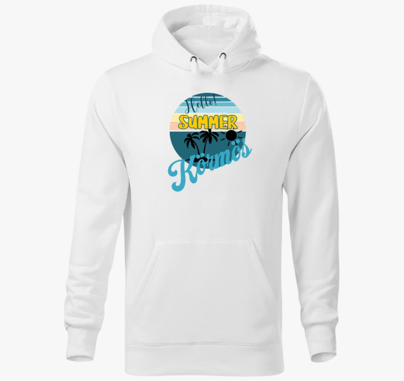 Hello Summer körmös kapucnis pulóver