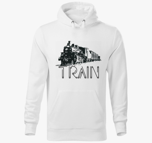Train kapucnis pulóver