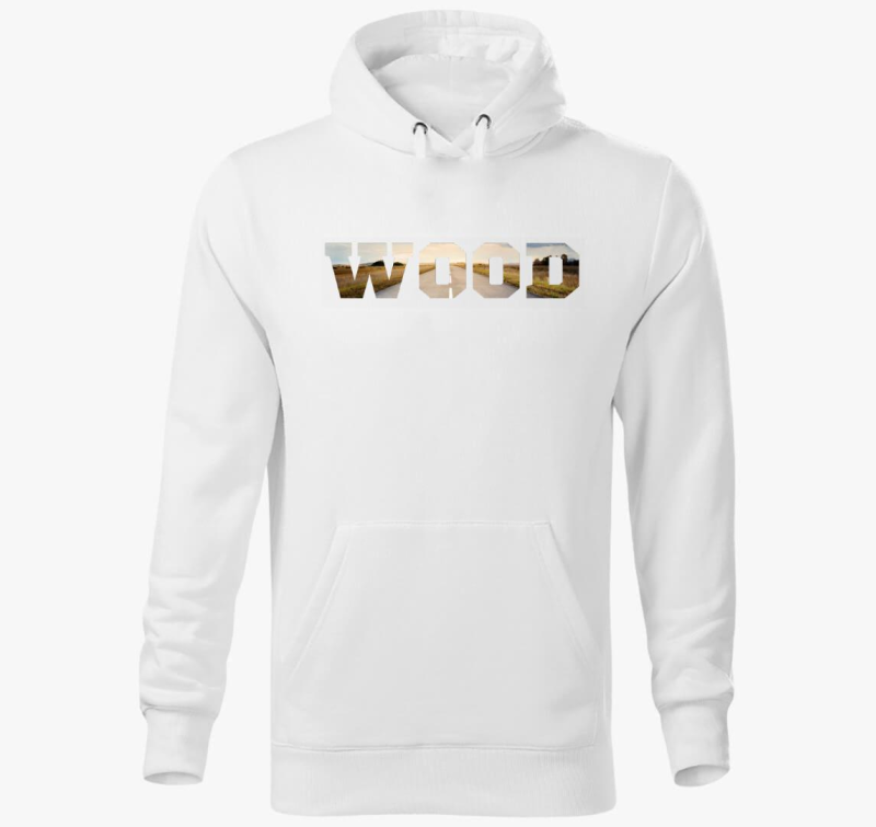 Wood feiratos kapucnis pulóver