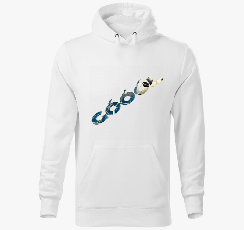 Góól feliratos kapucnis pulóver