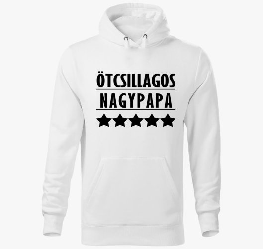 Ötcsillagos nagypapa kapucnis ...