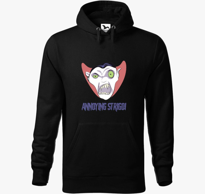 Annoying Strigoi Logo kapucnis pulóver