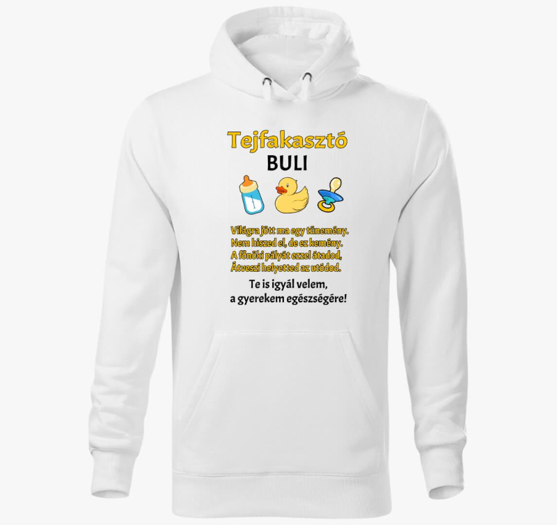 Tejfakasztóra kapucnis pulóver