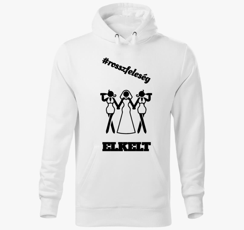 Rossz feleség - lánybúcsús kapucnis pulóver