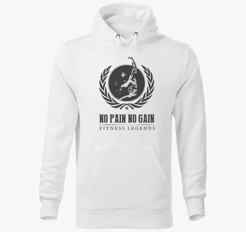 No pain no gain v2 kapucnis pulóver