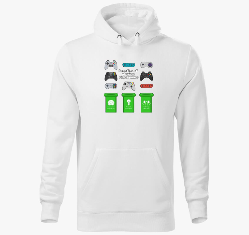 Videojátékok előnye kapucnis pulóver