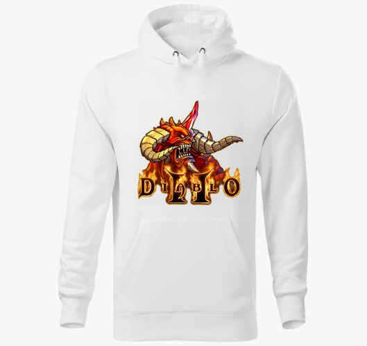Diablo 2 kapucnis pulóver