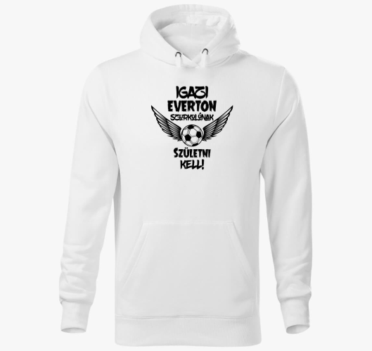 Everton szurkoló kapucnis puló...