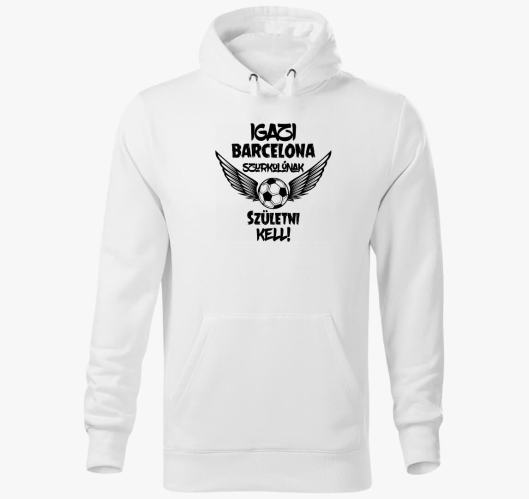 FC Barcelona szurkoló kapucnis...